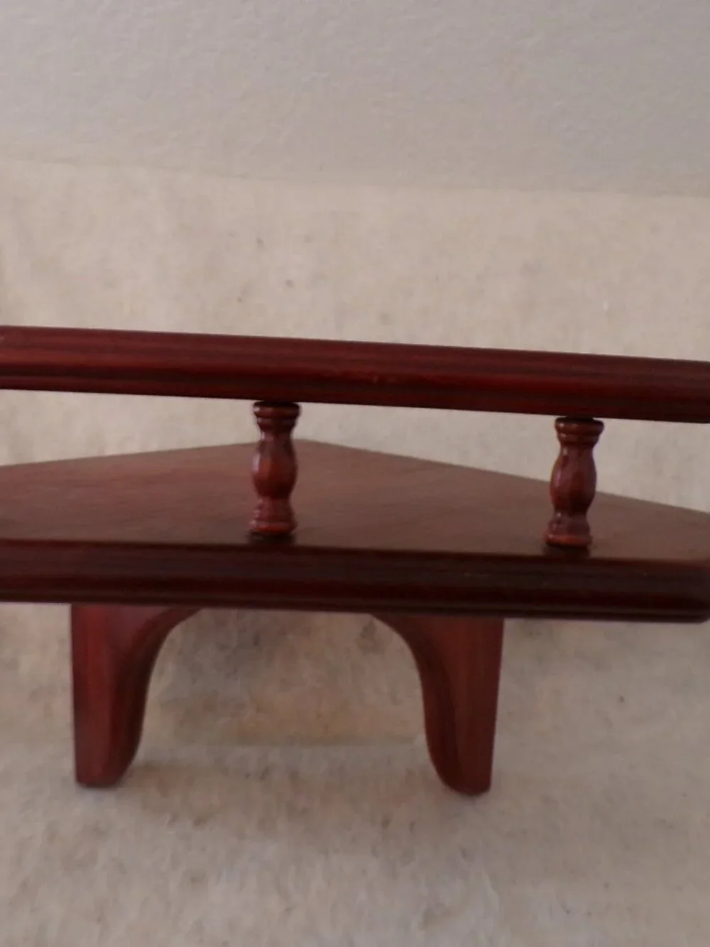 2 Wooden Floating Corner Shelves
